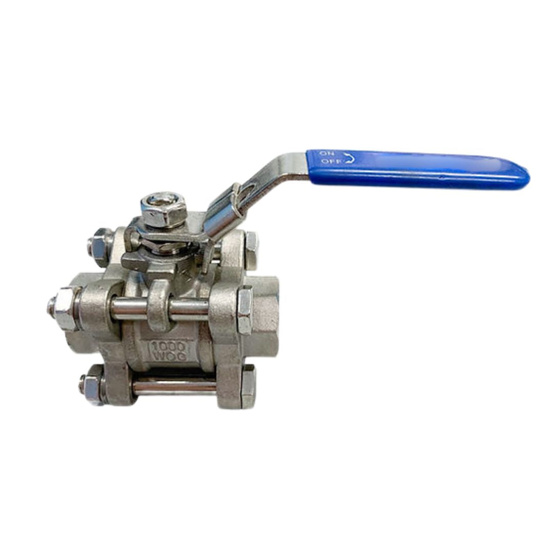 Ball Valves 3 PC Stainless BSP Thread | National Flow Systems