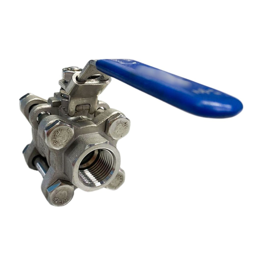 Ball Valves 3 PC Stainless BSP Thread | National Flow Systems