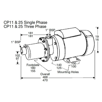 Mono CP25 Pumps Motorised | National Flow Systems